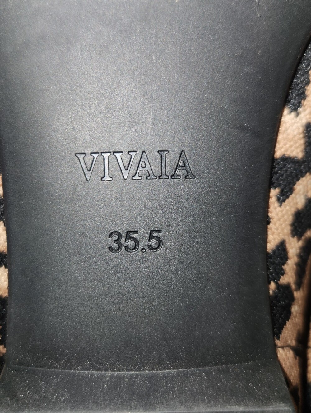 VIVAIA Women's Leopard Print Knit Ballet Flats Sz 35.5 - Picture 7 of 7